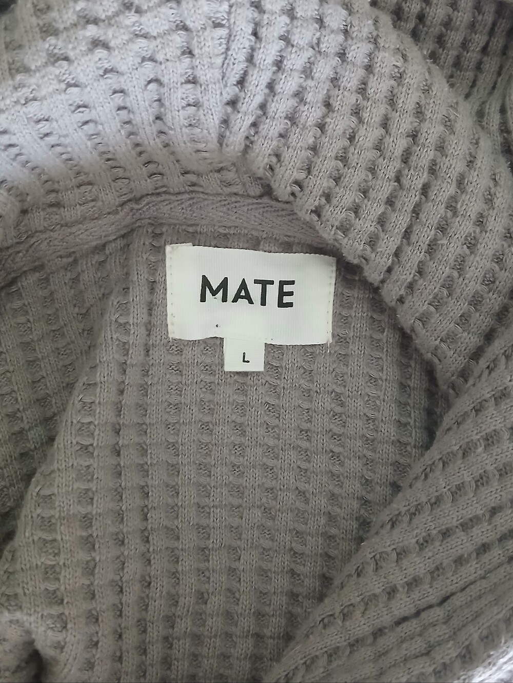 Mate The Label Organic Waffle Relaxed Hoodie - Picture 7 of 8